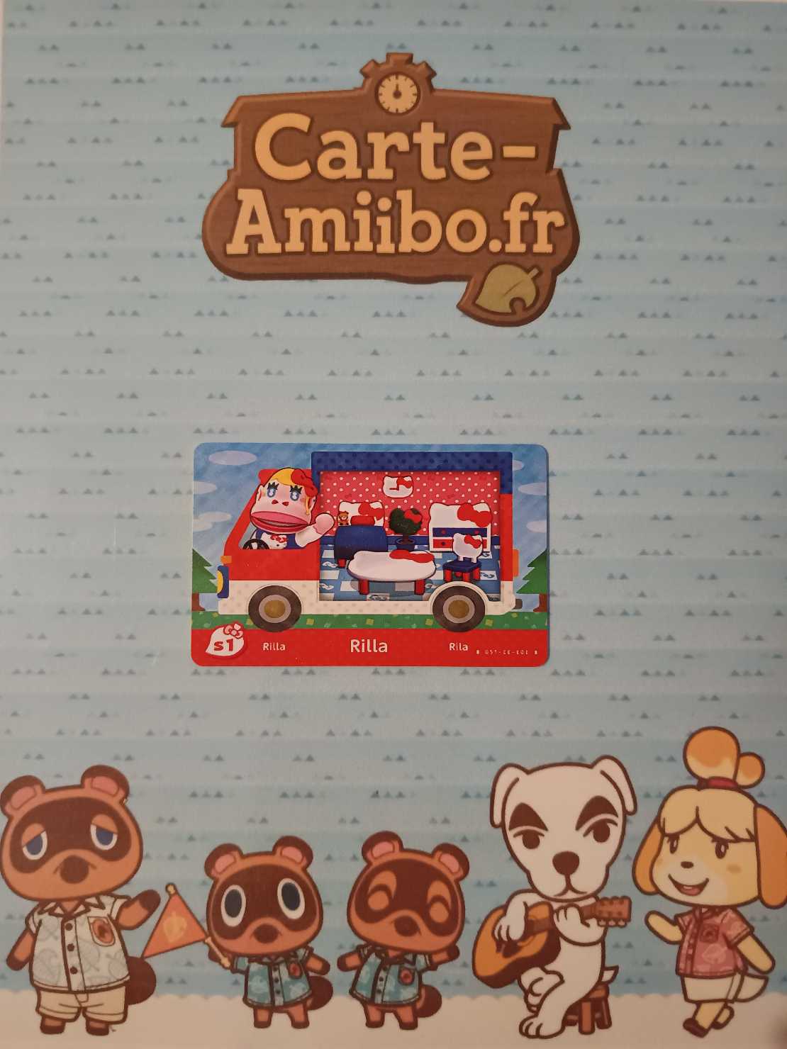 Carte Amiibo Rilla S1 – Série Sanrio