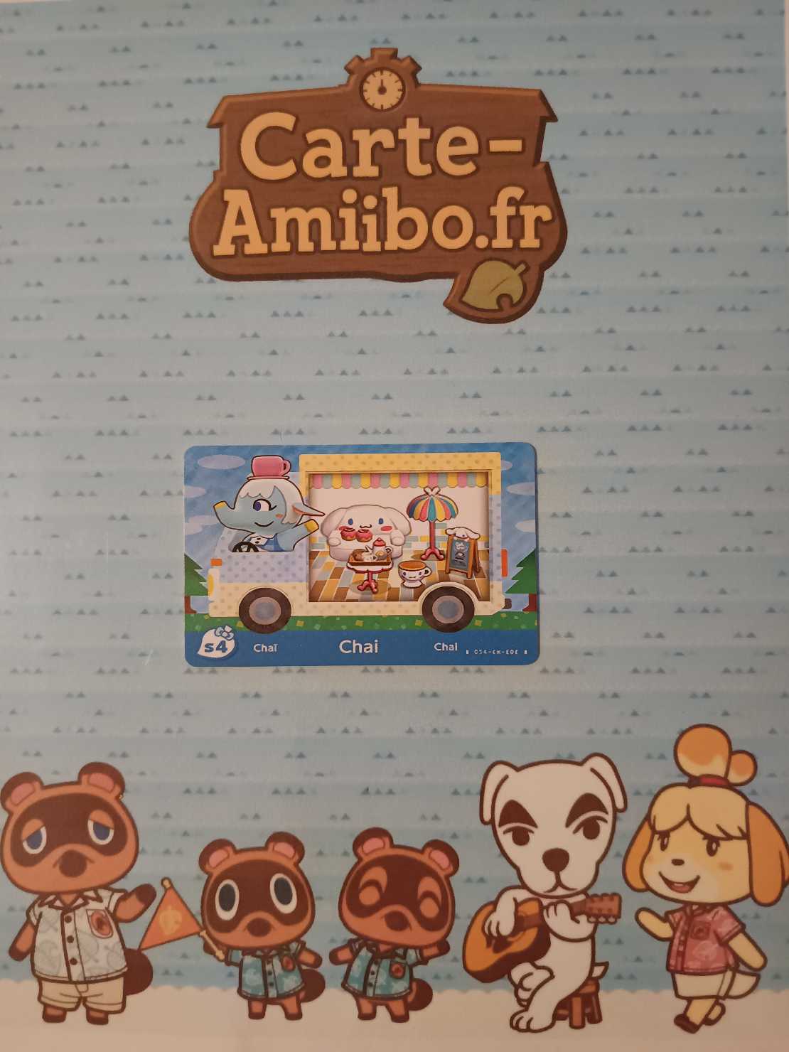 Carte Amiibo Chai S4 - Série Sanrio