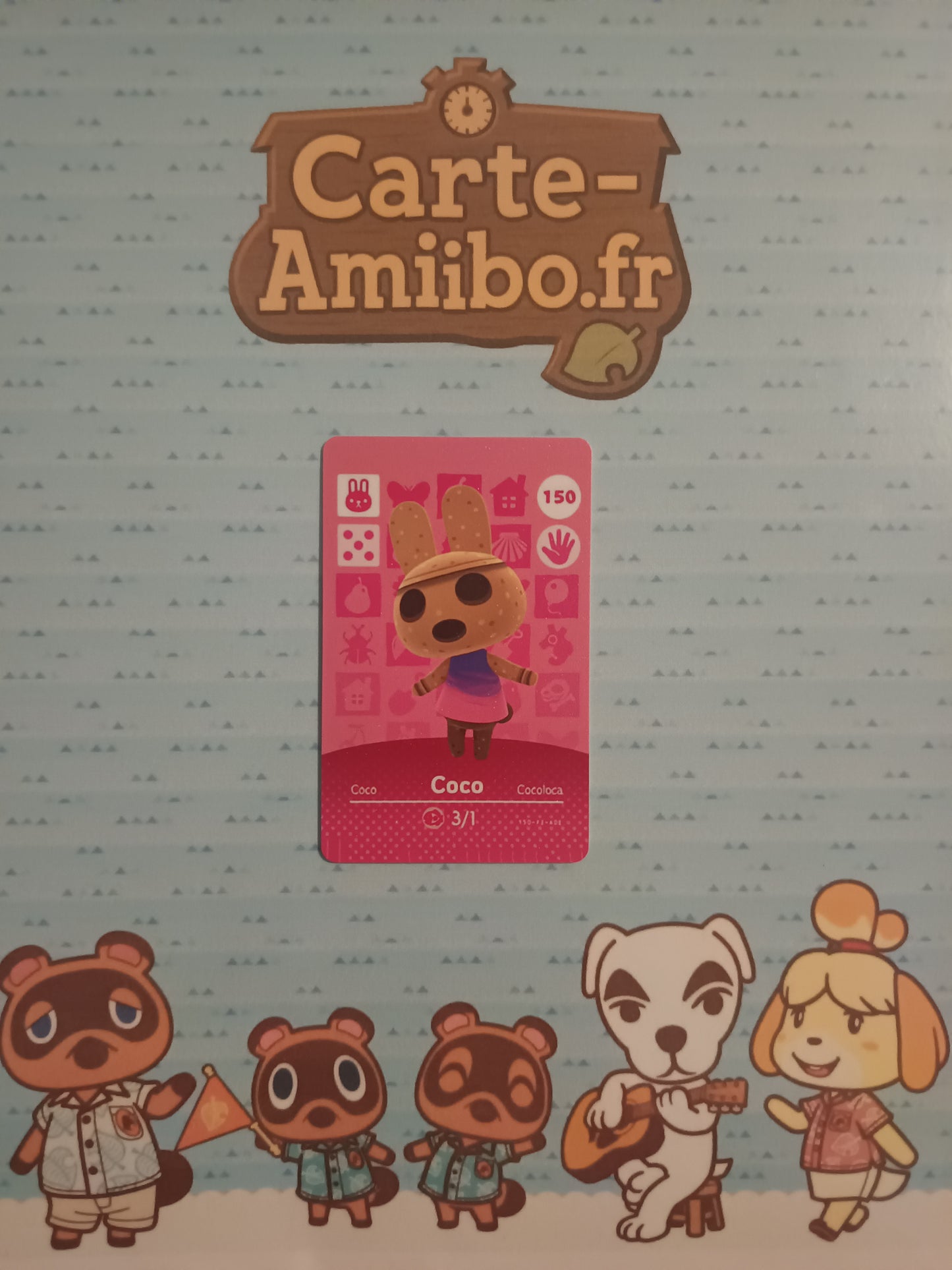 Carte Amiibo Coco / Cocoloa 150