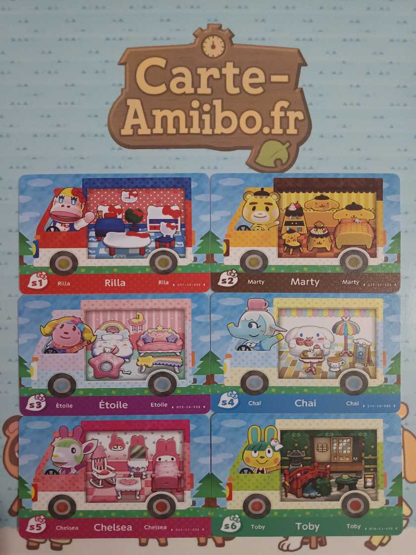 Set Complet Cartes Amiibo Sanrio