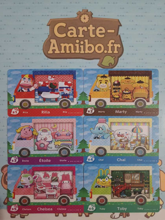 Set Complet Cartes Amiibo Sanrio
