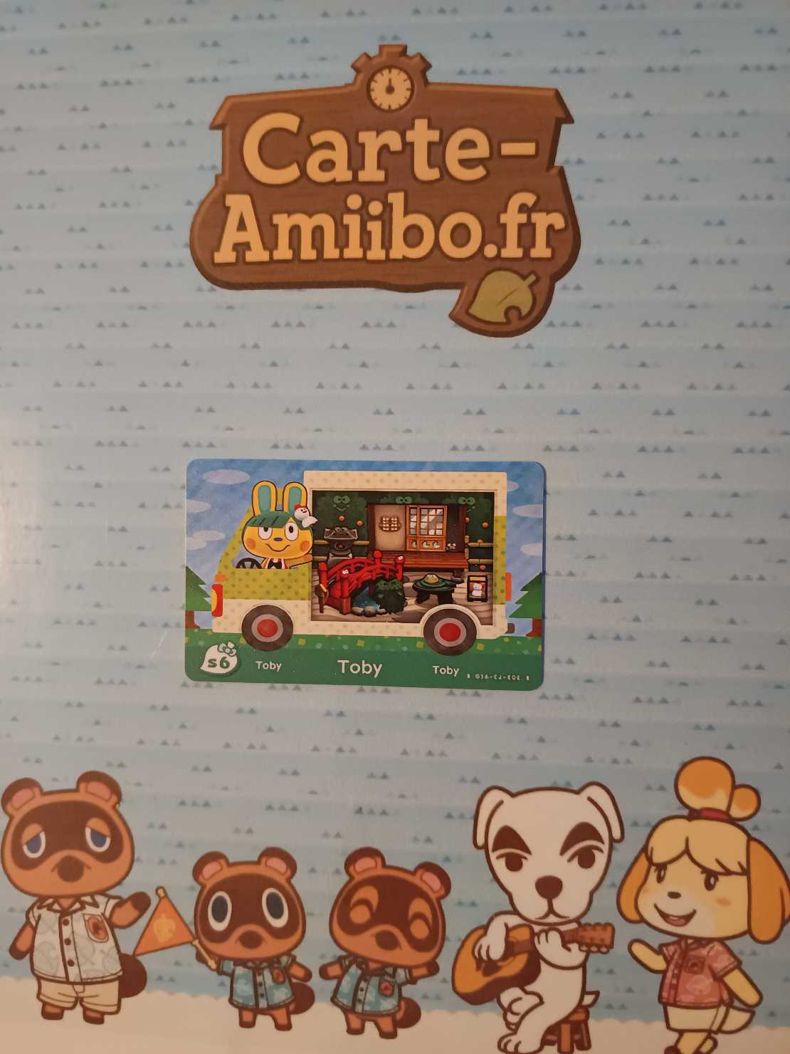 Carte Amiibo Toby S6 Série Sanrio