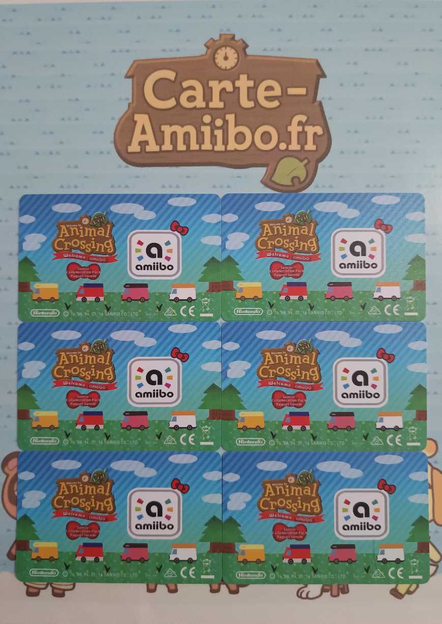 Set Complet Cartes Amiibo Sanrio