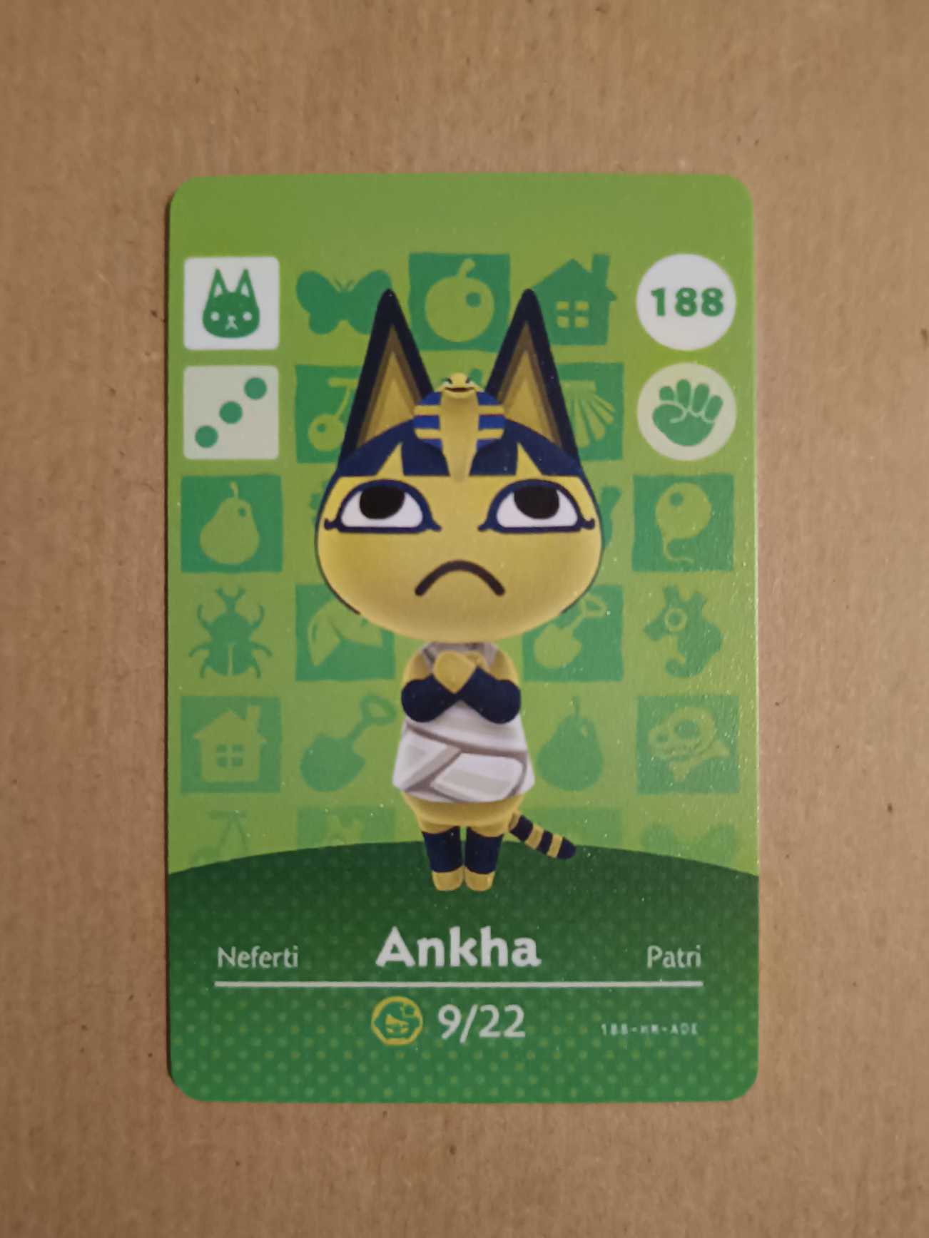 Carte Amiibo Neferti / Ankha / Patri 188