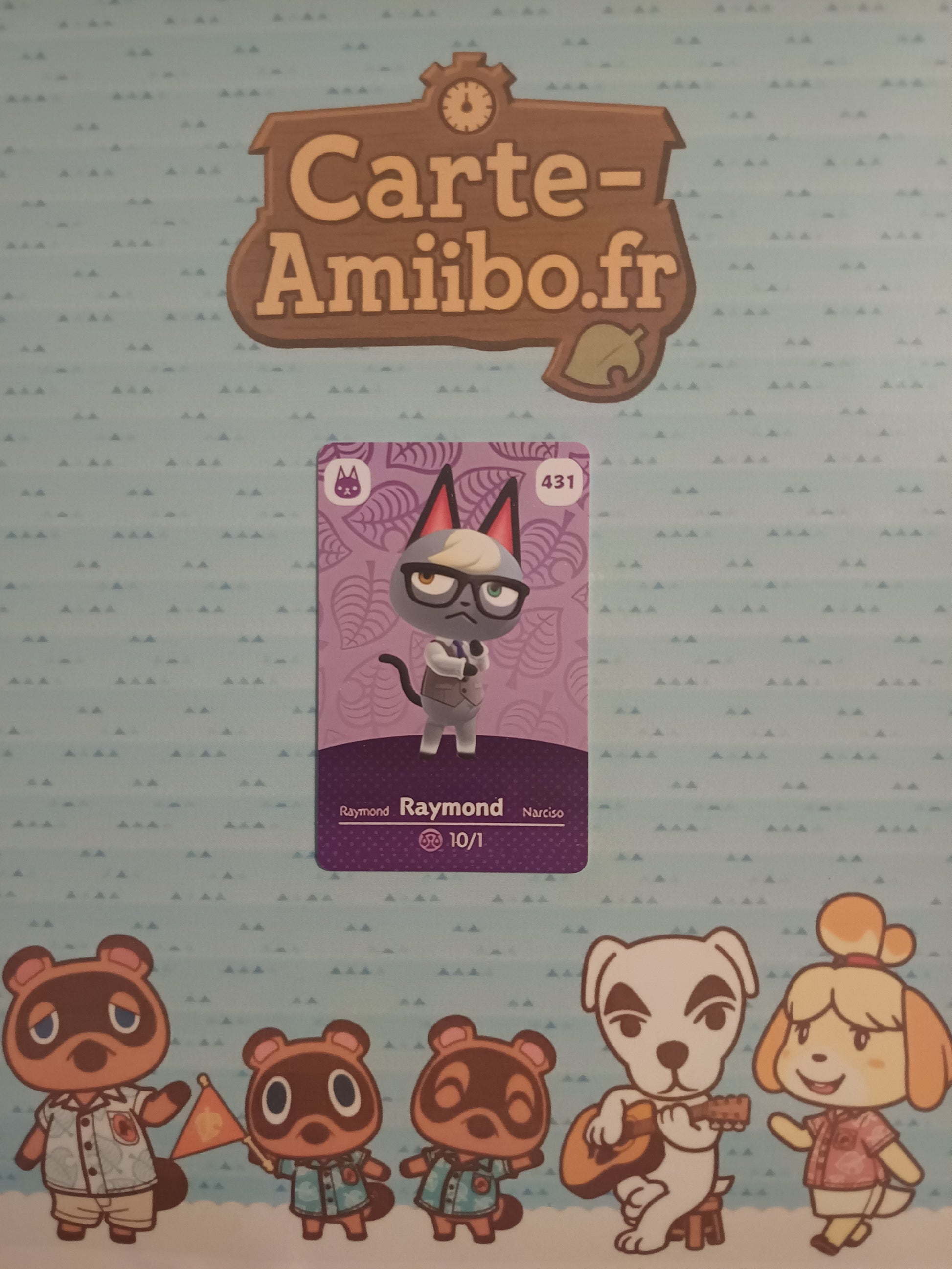 Carte Amiibo Raymond / Narciso 431